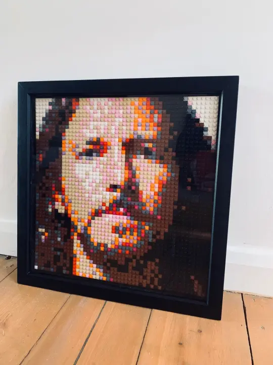 ‘Eddie in Brick’ Lego Art by Grifshead