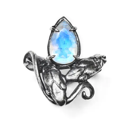 The Jeweled Outsider. Moonstone Ring.