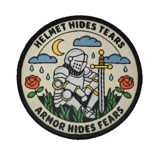 Helmet hides tears, armor hides fears patch