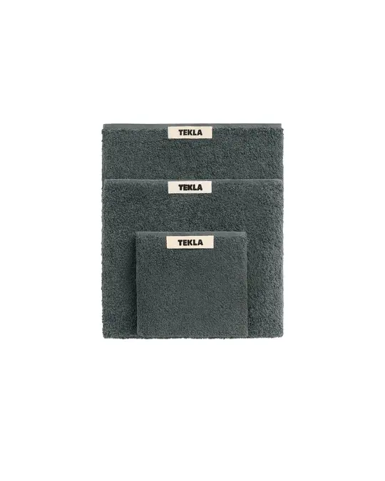 Tekla Terry Washcloth Charcoal Grey