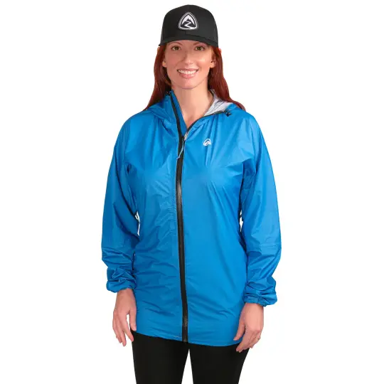 Bargain Women's Vertice Rain Jacket - Azure Blue - Large