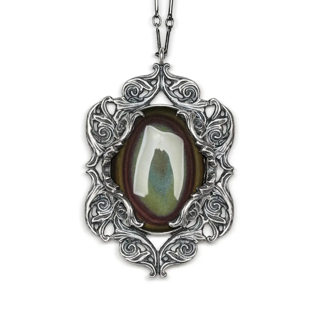 The Anemoi. Rainbow Obsidian Necklace.