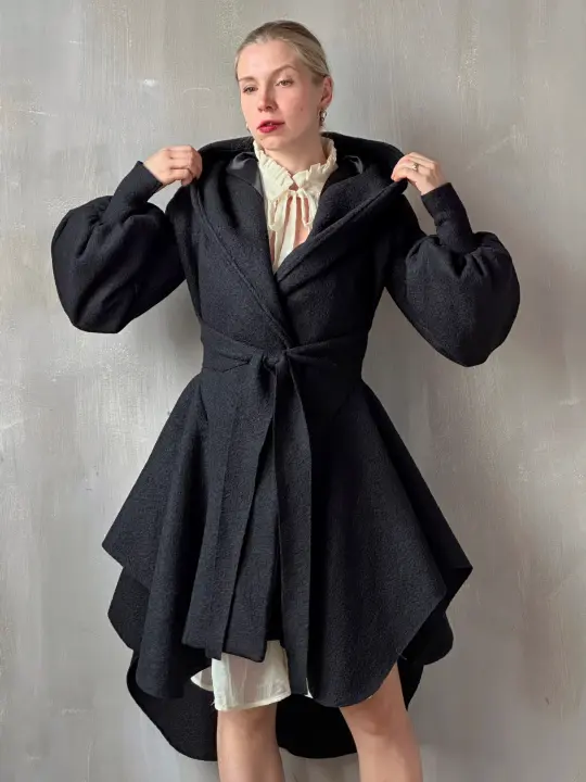 FW25: Tournure Jacket in Pure Wool (Black, In Stock, Limited Edition)