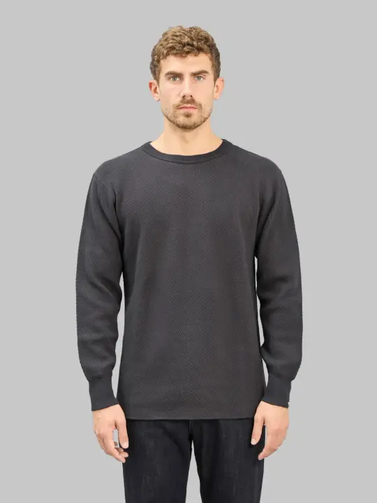 UES Double Honeycomb Thermal T-Shirt Steel Grey