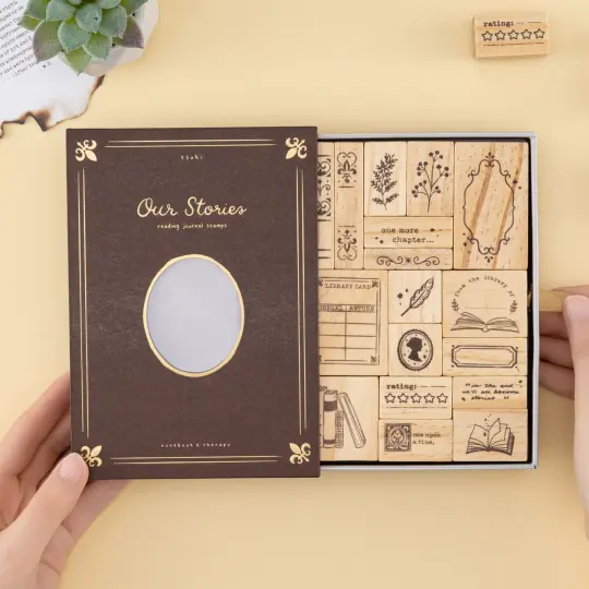 Tsuki ‘Our Stories’ Reading Journal Stamp Set ☾