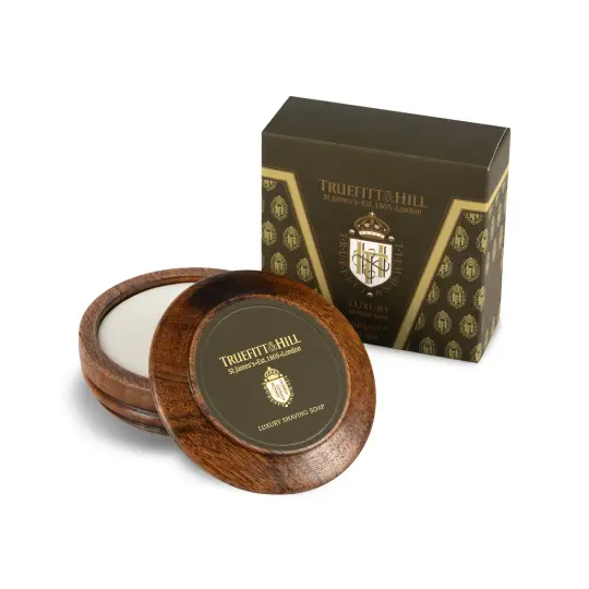 Luxury Shaving Soap in Wooden Bowl