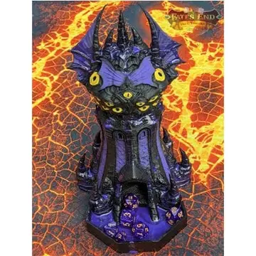 Warlock Class 3D Printed Dice Tower - Fate's End Collection -Tabletop RPG Gaming Fantasy Cosplay - Plunge deep into the mystical abyss!