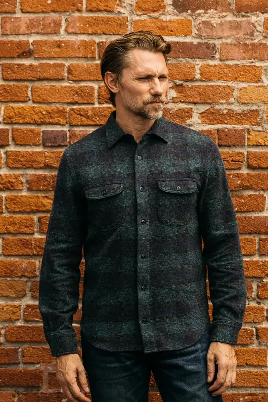 The Brace Triple Twisted Plaid - Dark Forest