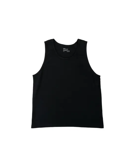 MAN-TLE LWCT0 Lady White Co. Singlet 2-Pack Black Rib