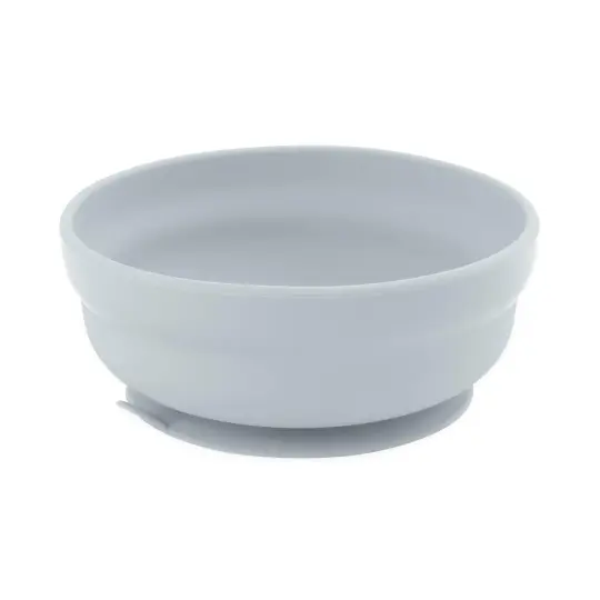 Silicone Grip Bowl: Gray