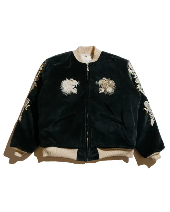 The Real McCoy's MJ24103 Souvenir Suka Jacket / Tiger And Eagle Black