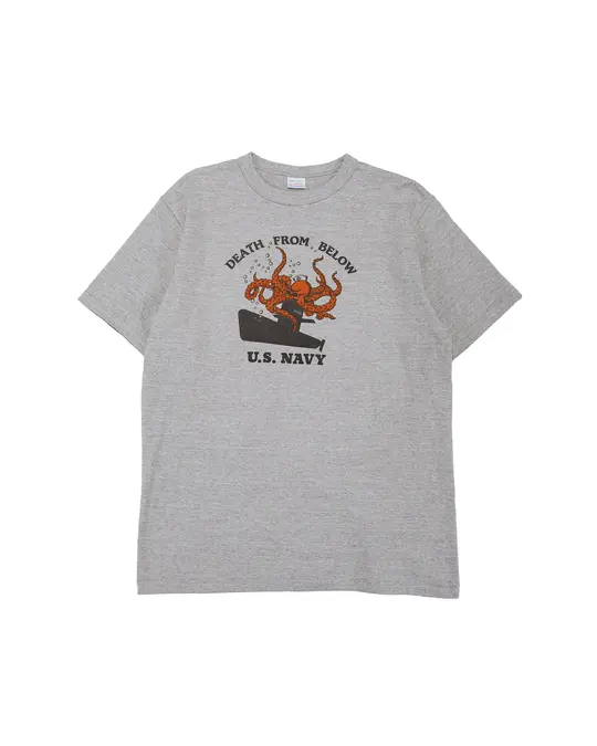 Warehouse Lot. 4096 88/12 Heather Crew Neck T Death From Below Gray