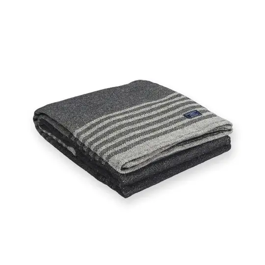 Linear Stripe Throw - Gray