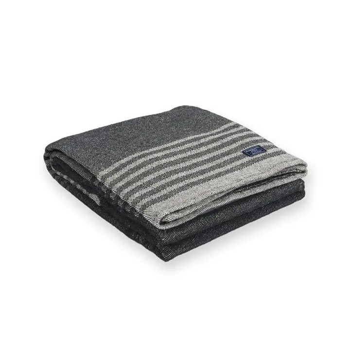 Linear Stripe Throw - Gray