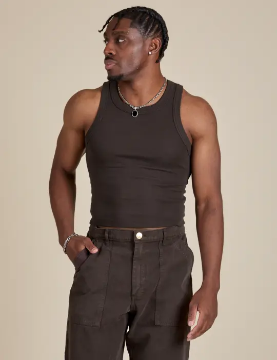 Racerback Tank - Espresso Brown