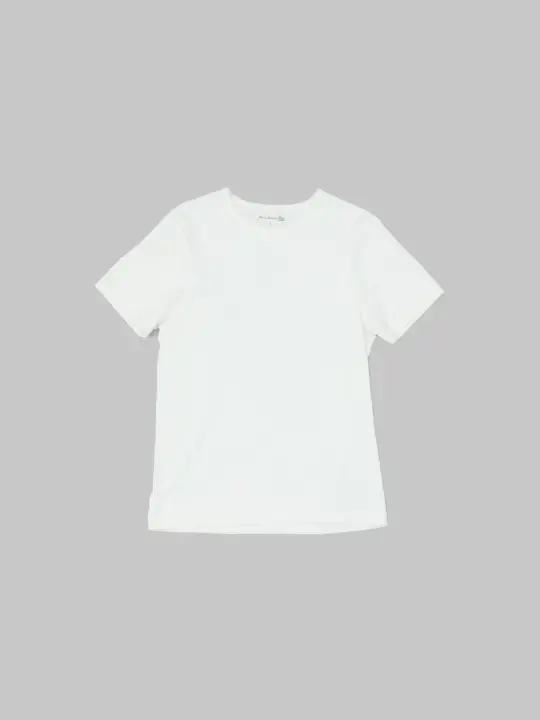 Merz b. Schwanen 215 2-Thread Heavyweight 7.2oz Crewneck Loopwheeled Classic Fit T-Shirt White