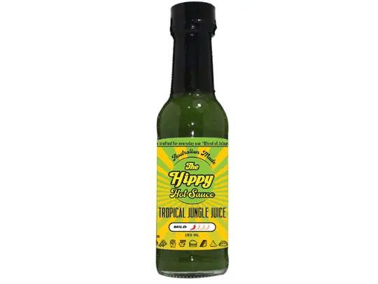 Tropical Jungle Juice Hot Sauce (A Mild Blend of Jalapeño, Kiwi & Pineapple)