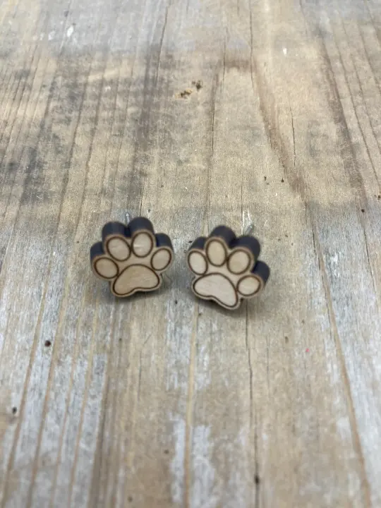 Paw Stud Painted
