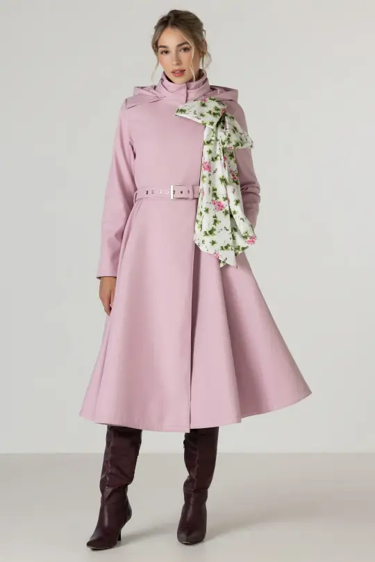 Double Breasted Trench Coat in Pink | Rosie Bow