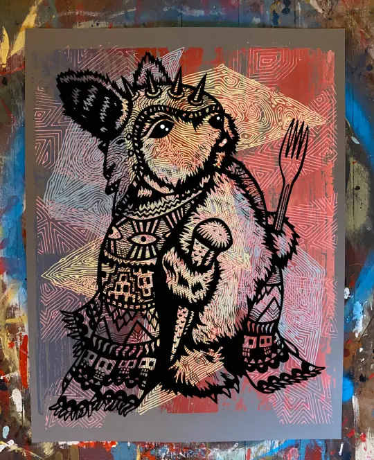 Peckish Assassin Screen Print