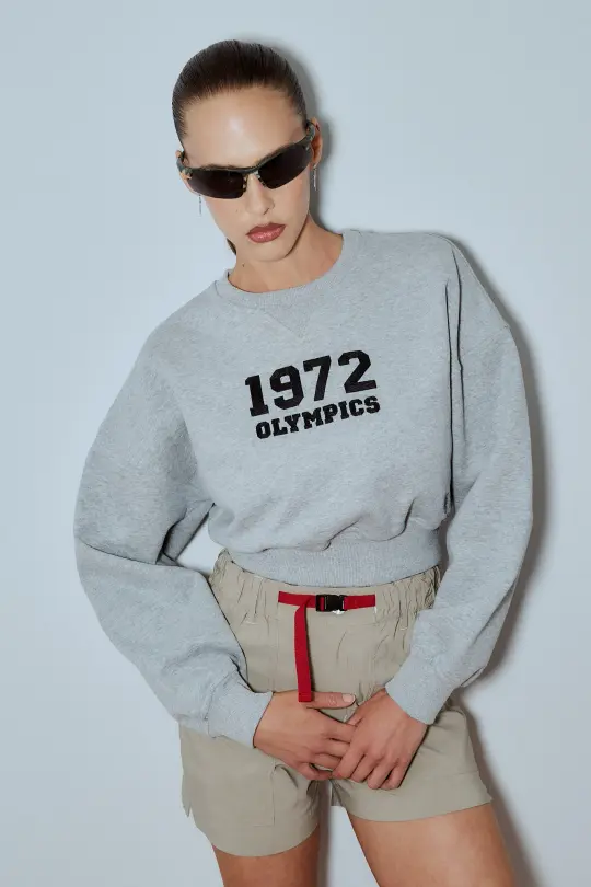 Trunchbull Cotton Sweatshirt Gray