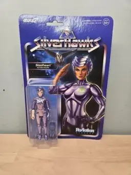 Super7 ReAction Silverhawks Steelheart 3.75 Inch Action Figure