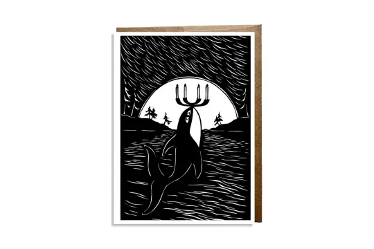 "Solstice Orca" card