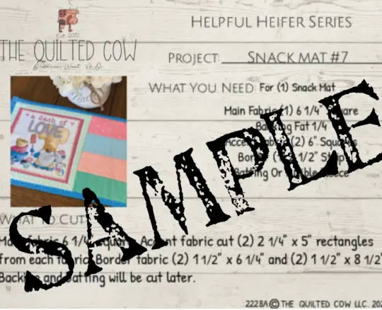 Helpful Heifer Basic Snack Mat #7