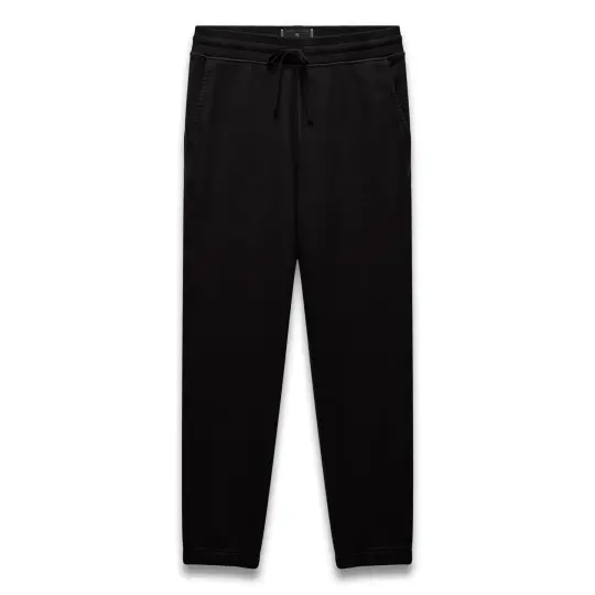 Kyoto Black Midweight Terry Standard Sweatpant