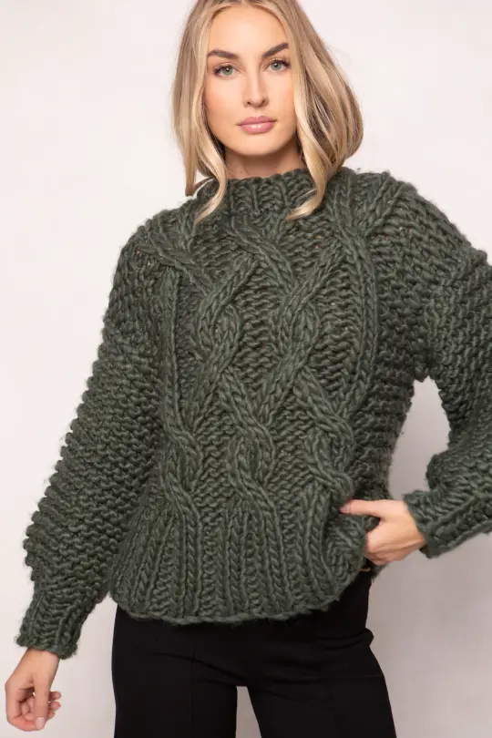 Erica Sweater in Emerald