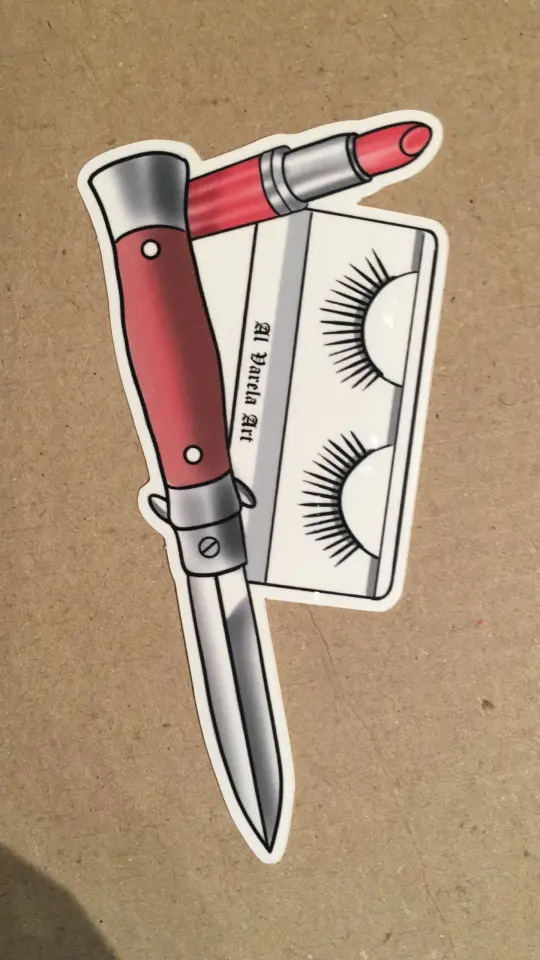 Lipstick and blade