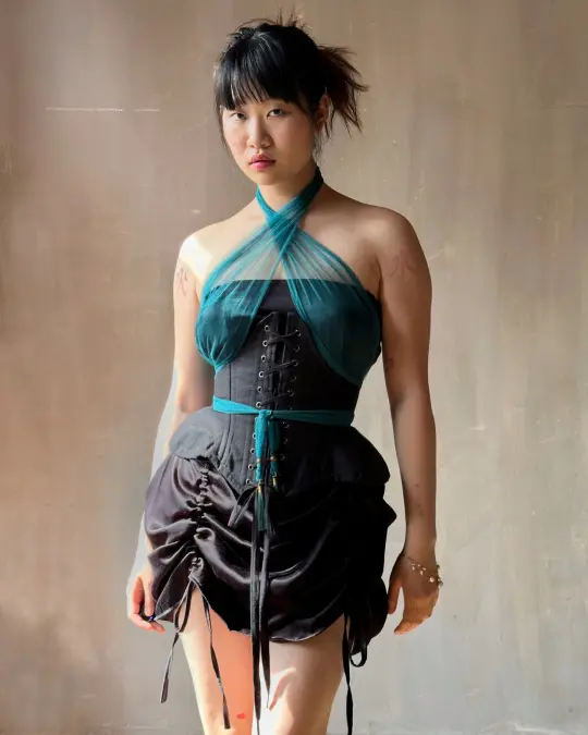 Spring '25:  Teal Tasseled Scarf in Silk