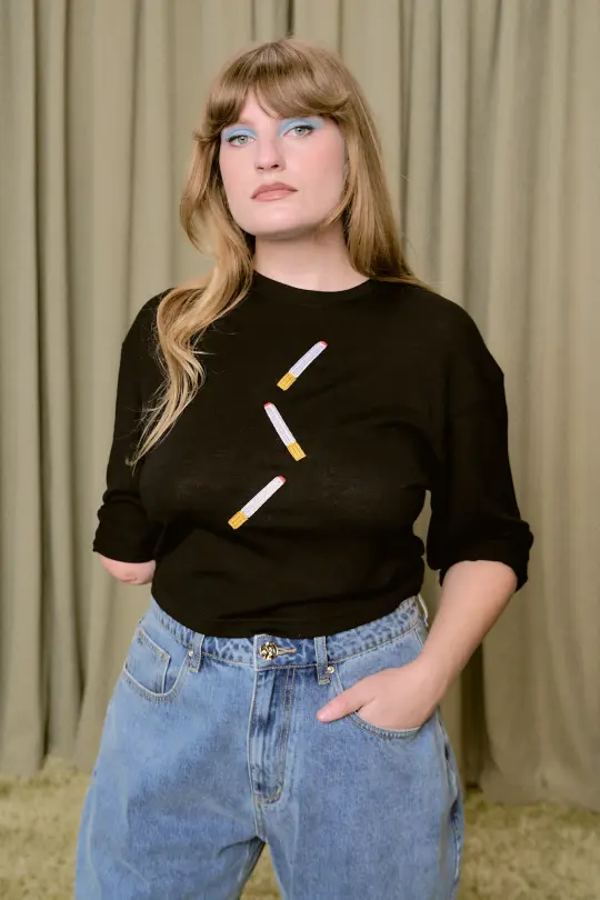 Cigarettes Wool Blend Long Sleeve Tee