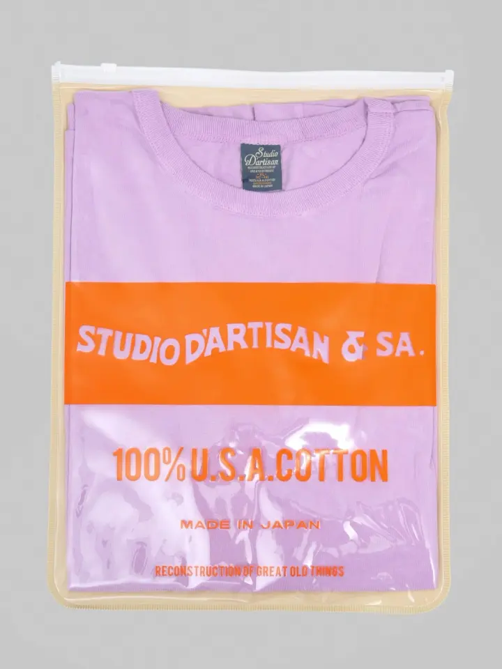 Studio D'Artisan 9912 USA Cotton T-Shirt Purple