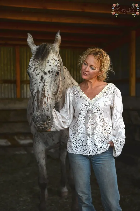 Custom Darling Blouse in Vintage Lace