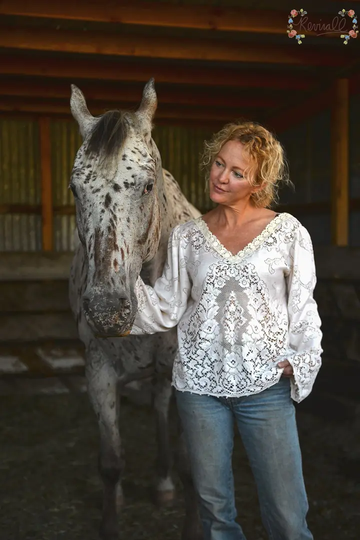 Custom Darling Blouse in Vintage Lace
