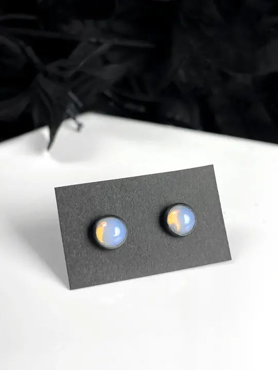 Vintage Glass Stud Earrings - 10 pairs available