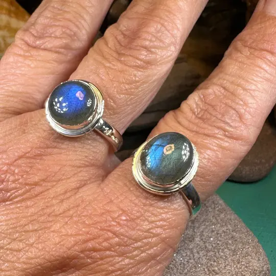 Celtic Twilight Labradorite Ring