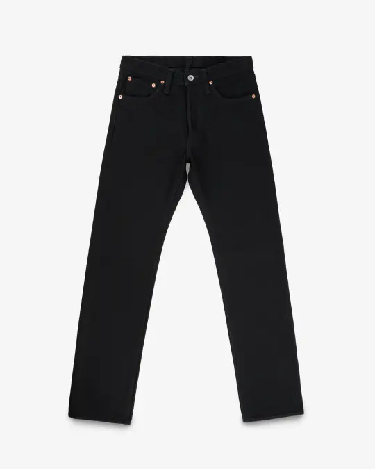 14oz Selvedge Denim Straight Cut Jeans - Black/Black