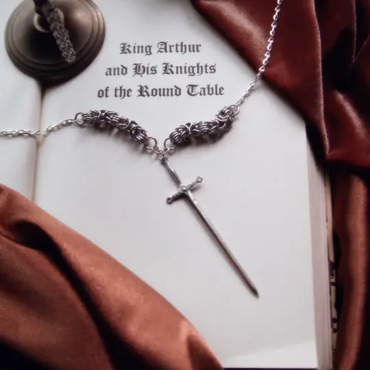 The Chevalier's Blade Necklace