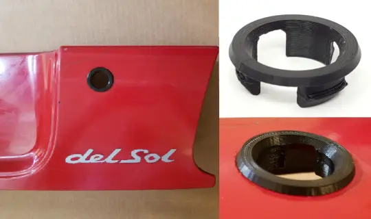 92-97 Honda Del Sol Rear Keyhole Trim Ring (Grommet)