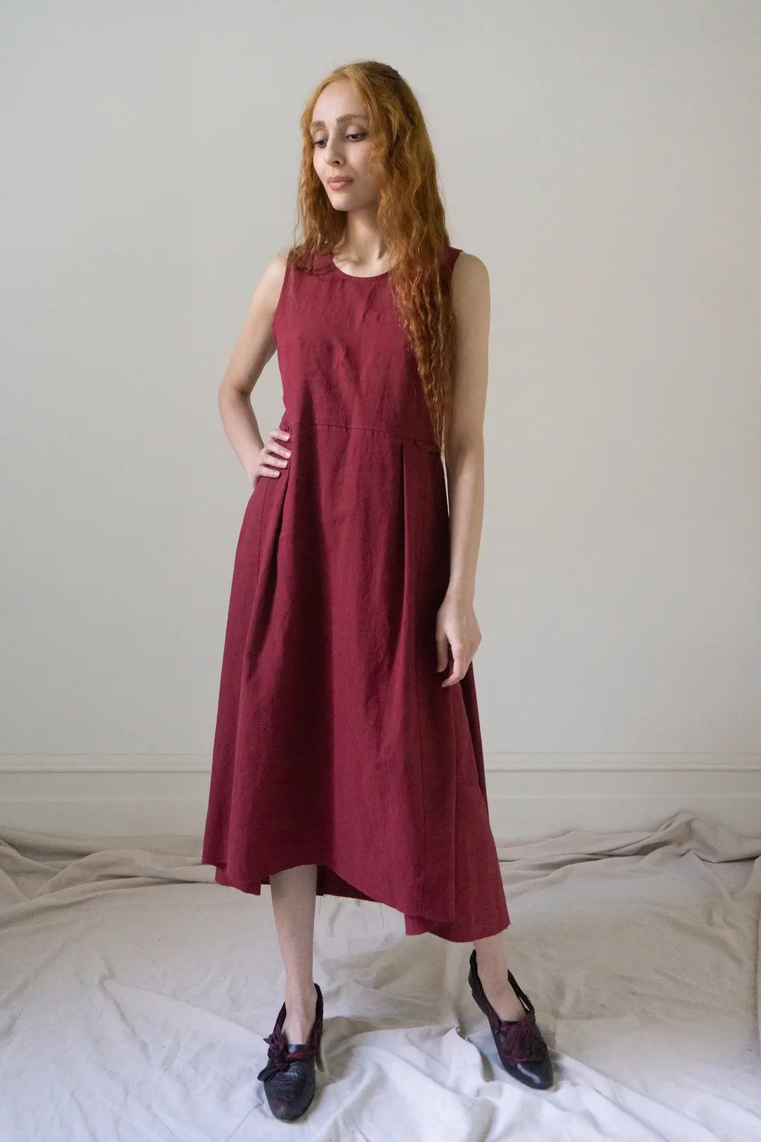 Seraphina Dress - Dark Red