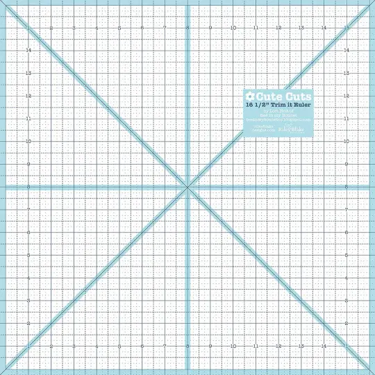 Lori Holt Trim It Ruler 16-1/2in Square
