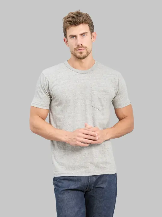 UES Ramayana Crew-Neck Pocket T-Shirt Grey