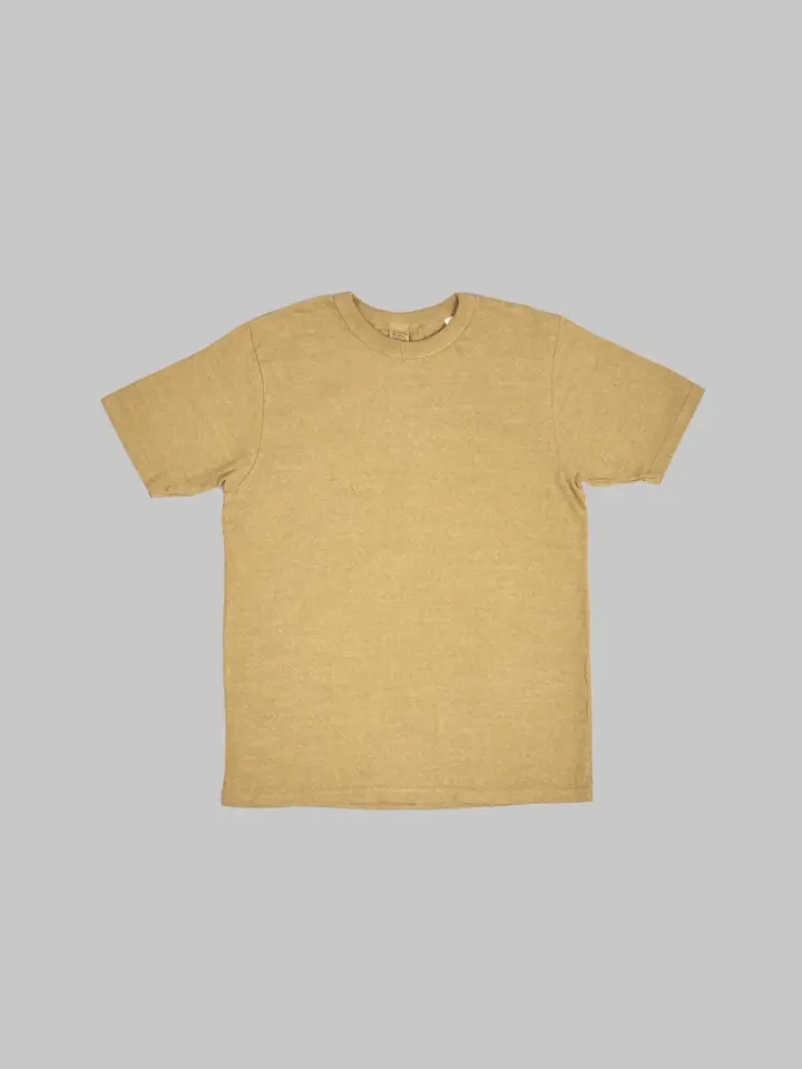 UES No.8 Slub Nep Short Sleeve T-Shirt Yellow
