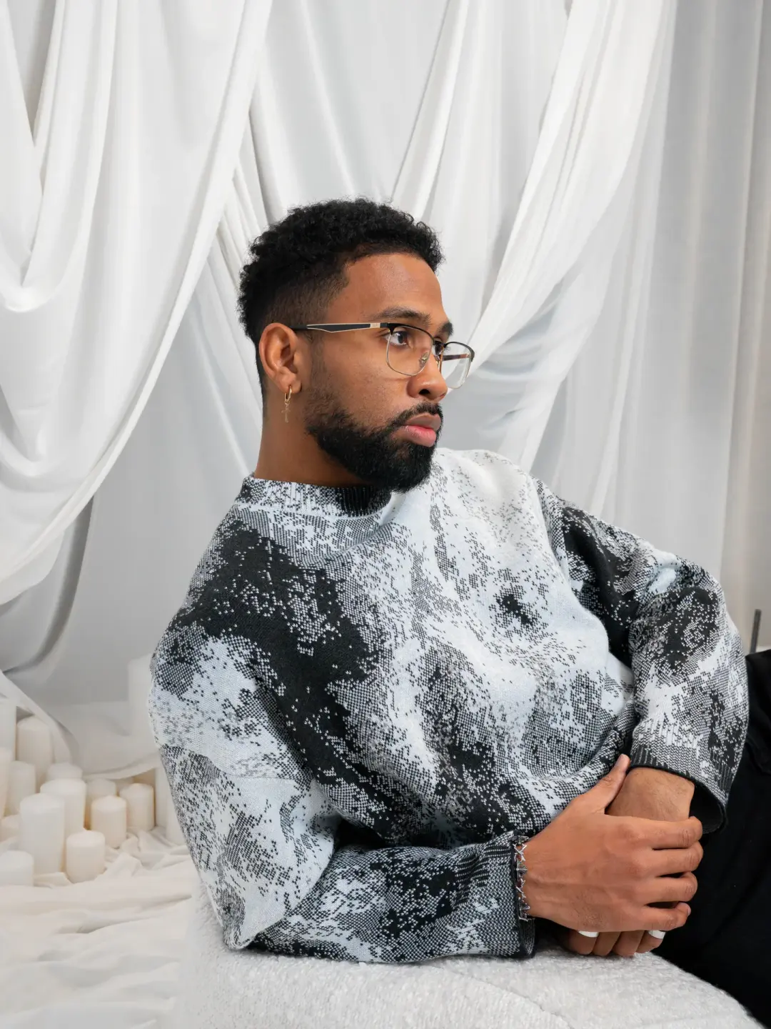 Lunar | Cropped Knit Sweater