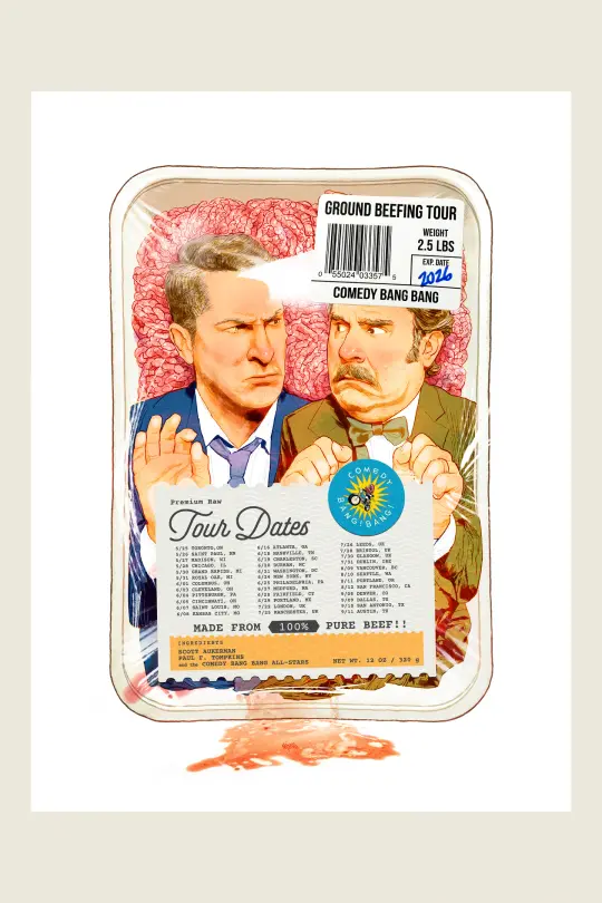 Comedy Bang! Bang!: Ground Beefing Tour Poster