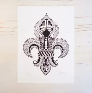 Fleur de Lis Print