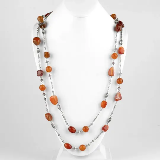 Carnelian Nuggets Necklace
