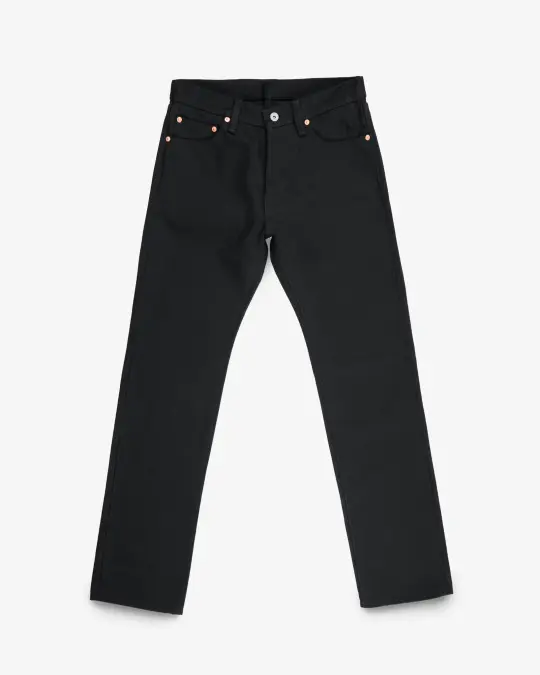 21oz Selvedge Denim Straight Cut - Superblack Non-Fade